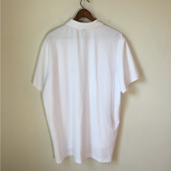 U.S. Polo Assn. Performance Pique White Polo Short Sleeve - Picture 4 of 7